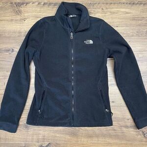 The North Face Sweater Womens XS Black Full Zip Sweatshirt‎ Soft Touch Fleece